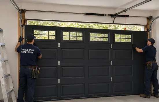 Garage door opener installation