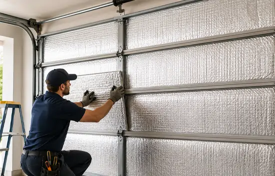 New garage door installation