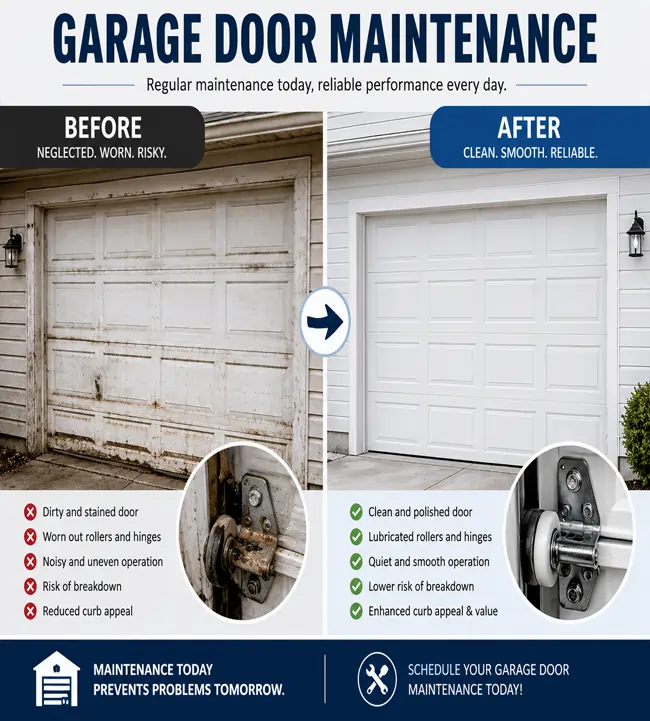 Garage door maintenance