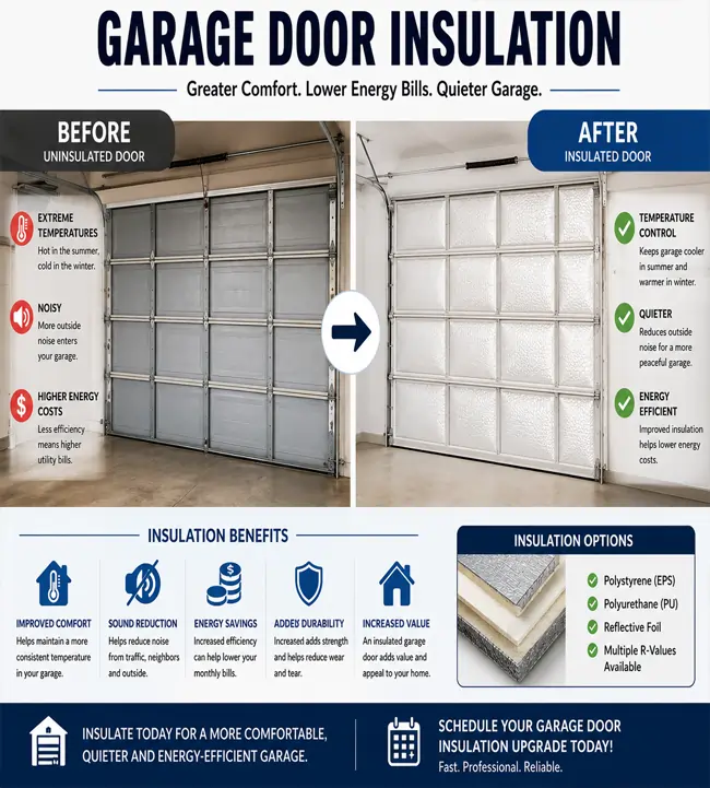 Garage door insulation near me
